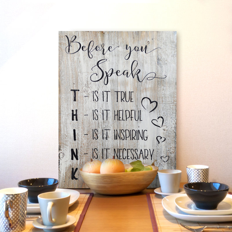 Winston Porter Before You Speak Think, Is It True, Is It Helpful, Is It